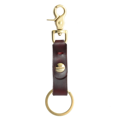 Swivel Clip Keychain (Burgundy)